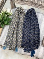 شال کریشه طرحدار موجی (1-1580)