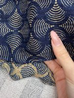 شال کریشه طرحدار موجی (1-1580) - Image 6