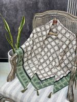 روسری قواره 120 عمده خدادوست رشت سبز سیج