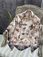 روسری قواره 120 طرح گل عمده خدادوست رشت