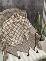 روسری قواره 120 کرم نسکافه ای عمده رشت خدادوست