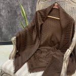 روسری ژاکارد قواره 140 ریشه پرزی عمده خدادوست رشت