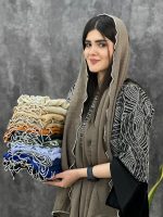 شال پلیسه دور مرواریدی وارداتی عمده خدادوست رشت