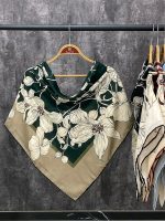 روسری حریر گل خدادوست عمده رشت