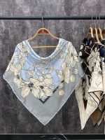 روسری حریر گل خدادوست عمده رشت