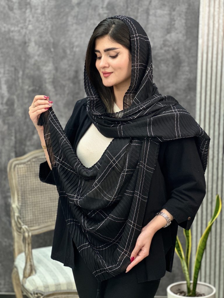 شال پلیسه کوک دوزی عمده خدادوست رشت