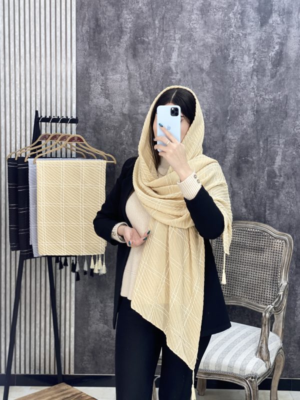 شال پلیسه کوک دوزی عمده خدادوست رشت