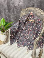 روسری قواره 120 گل دار عمده رشت خدادوست