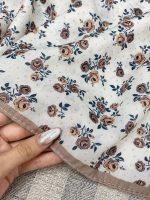 روسری قواره 120 گل دار عمده رشت خدادوست