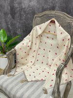 روسری قواره 120 گل دار عمده رشت خدادوست