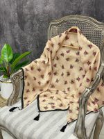روسری قواره 120 گل دار عمده رشت خدادوست
