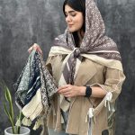 روسری قواره 120 کلوین کلاین (7-1586)