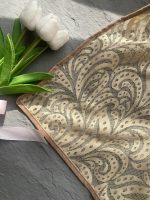 شال توری کرم نسکافه ای (1609) - Image 4