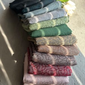 روسری ژاکارد قواره 140 لمه ابریشم عمده رشت خدادوست