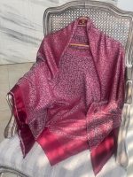 روسری ژاکارد قواره 140 لمه ابریشم عمده رشت خدادوست