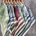 روسری طح دار نخی عمده رشت خدادوست