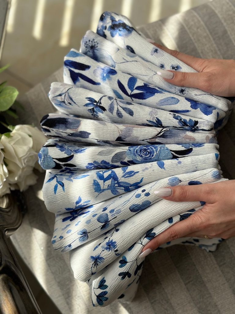 شال برشکا پلیسه ابی عمده خدادوست رشت