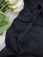 شال مشکی نخی ریشه پرزی عمده خدادوست رشت