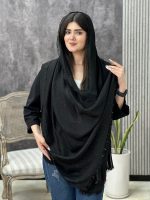 شال مشکی نخی ریشه پرزی عمده خدادوست رشت