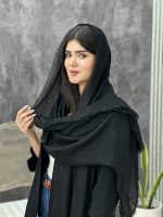 شال مشکی نخی ریشه پرزی عمده خدادوست رشت