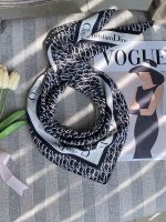 مینی اسکارف ساتن مشکی عمده خدادوست رشت