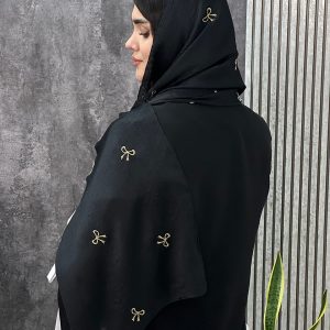 شال پاپیون گلدوزی کریستال محرمی عمده خدادوست رشت