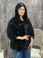 شال مشکی درختی پاپیون عمده خدادوست