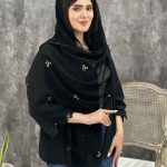 شال مشکی درختی پاپیون عمده خدادوست