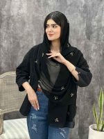 شال مشکی درختی پاپیون عمده خدادوست