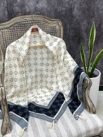 روسری ونکلیف نخی قواره 140 عمده رشت خدادوست