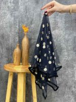 مینی اسکارف گلدار بابونه نسترن عمده خدادوست رشت