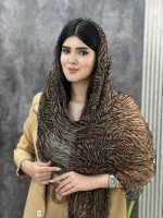 شال حریر چروک زبرا عمده خدادوست رشت