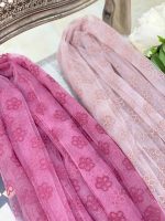 شال وارداتی توری گلدار رشت عمده خدادوست