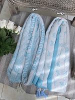 شال پلیسه میکس آبی عمده خدادوست رشت