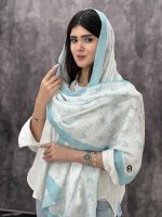 شال پلیسه میکس آبی عمده خدادوست رشت