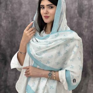 شال پلیسه میکس آبی عمده خدادوست رشت