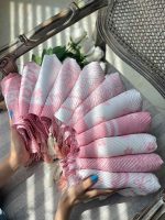 شال پلیسه صورتی طرحدار رشت عمده خدادوست