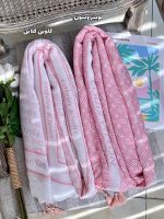 شال پلیسه صورتی طرحدار رشت عمده خدادوست