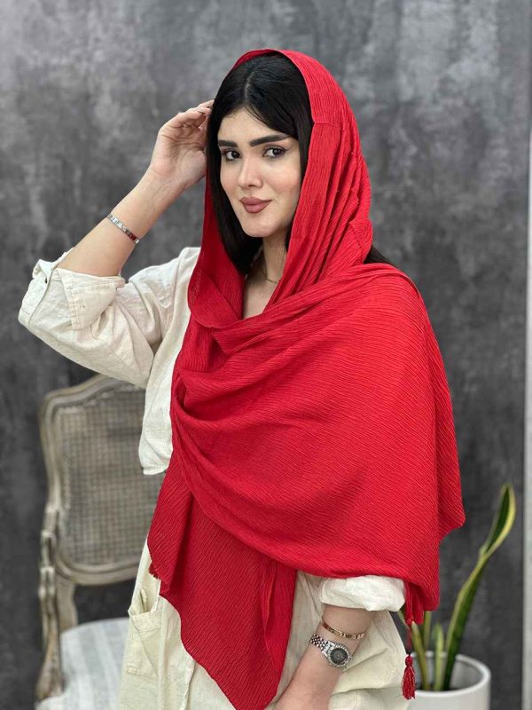 شال پلیسه رنگی عمده خدادوست رشت
