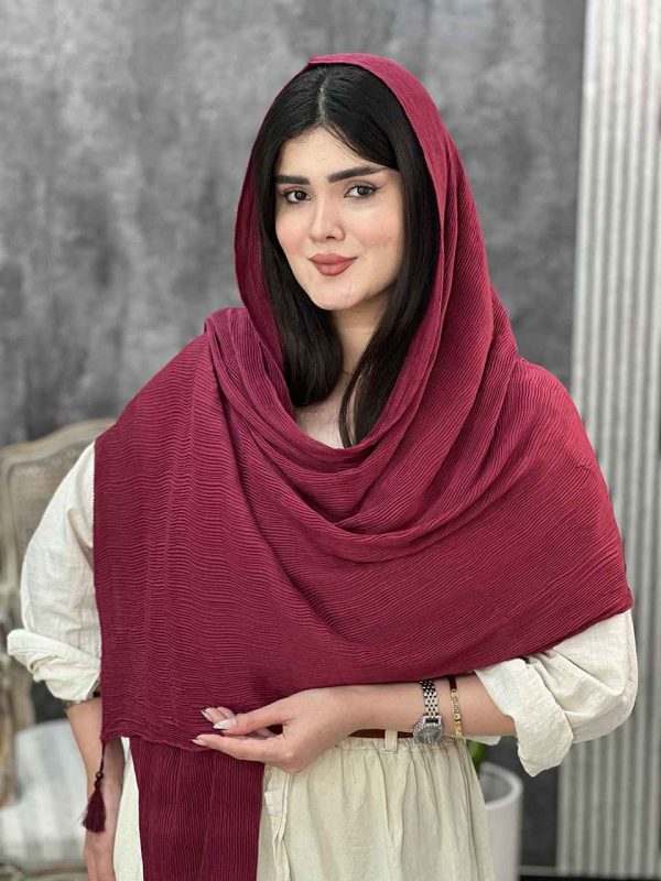 شال پلیسه رنگی عمده خدادوست رشت