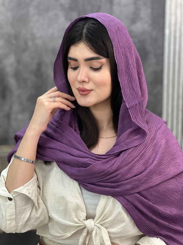 شال پلیسه رنگی عمده خدادوست رشت