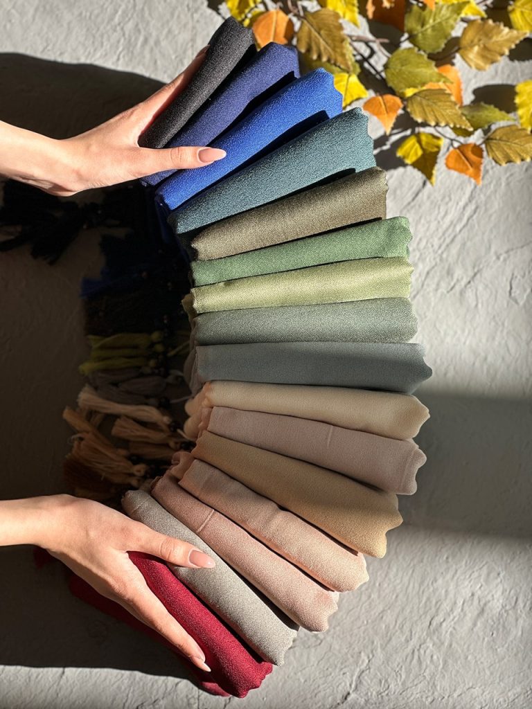 روسری سیا اسکارف نخی عمده خدادوست رشت