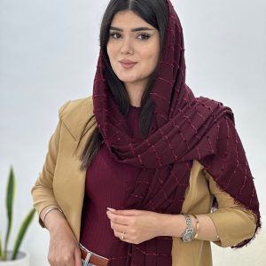 شال دور ریش شکوفه نخی عمده خدادوست