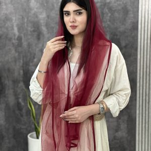 شال توری دورگان دوزی شده عمده خدادوست رشت