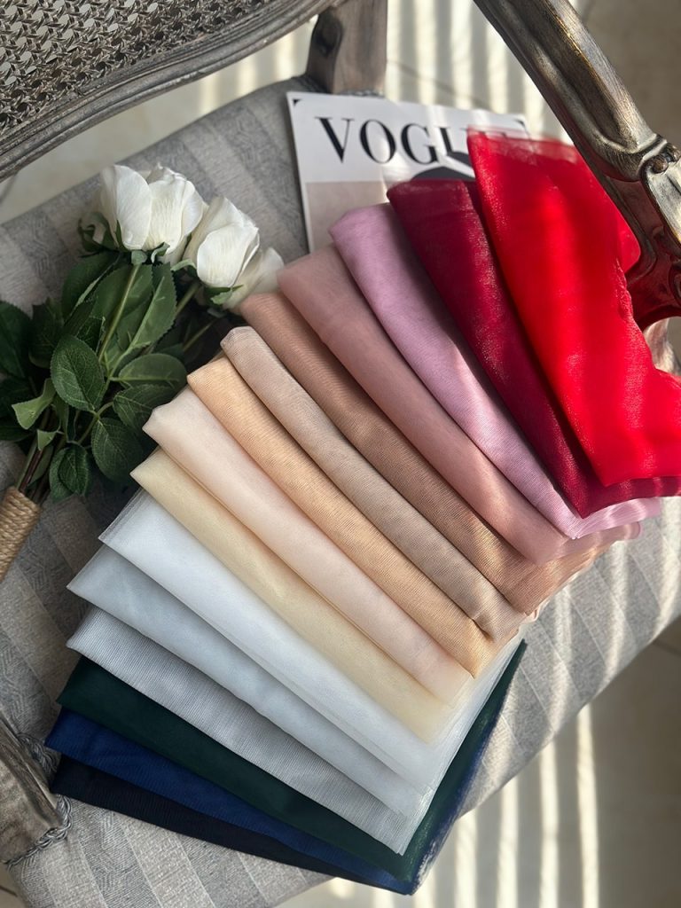 شال توری دورگان دوزی شده عمده خدادوست رشت