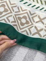 روسری قواره 140 زمردی عمده خدادوست رشت