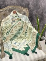 روسری قواره 140 زمردی عمده خدادوست رشت