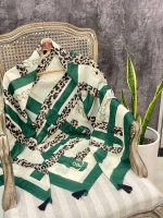 روسری قواره 140 زمردی عمده خدادوست رشت