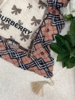 شال پامرغی طرحدار کرم نسکافه ای عمده رشت خدادوست