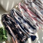 شال پلیسه طرحدار نخی پروانه عمده خدادوست رشت